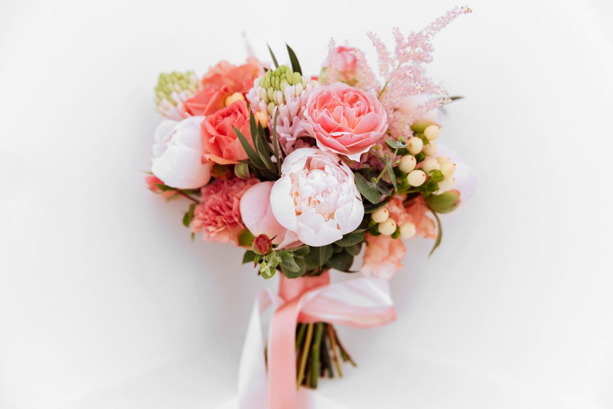 Peonias, Arreglos florales, Mariposas Bouquet, Flores rosas para